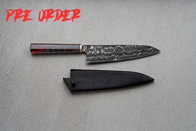 Fire Dragon Damascus Gyuto Knife Itamae 