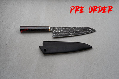 Fire Dragon Damascus Gyuto Knife Itamae 