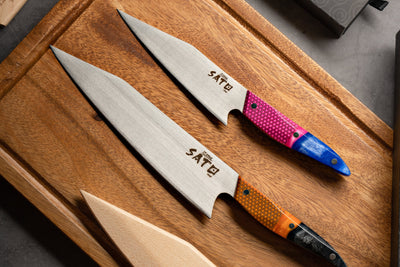 Sato K-Tip Knife Set Knife Itamae Laser Engraving No 