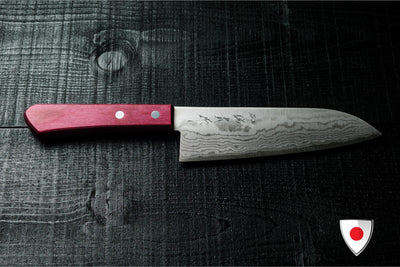 Shigeki Tanaka Santoku VG10 Pink Handle Knife Itamae 